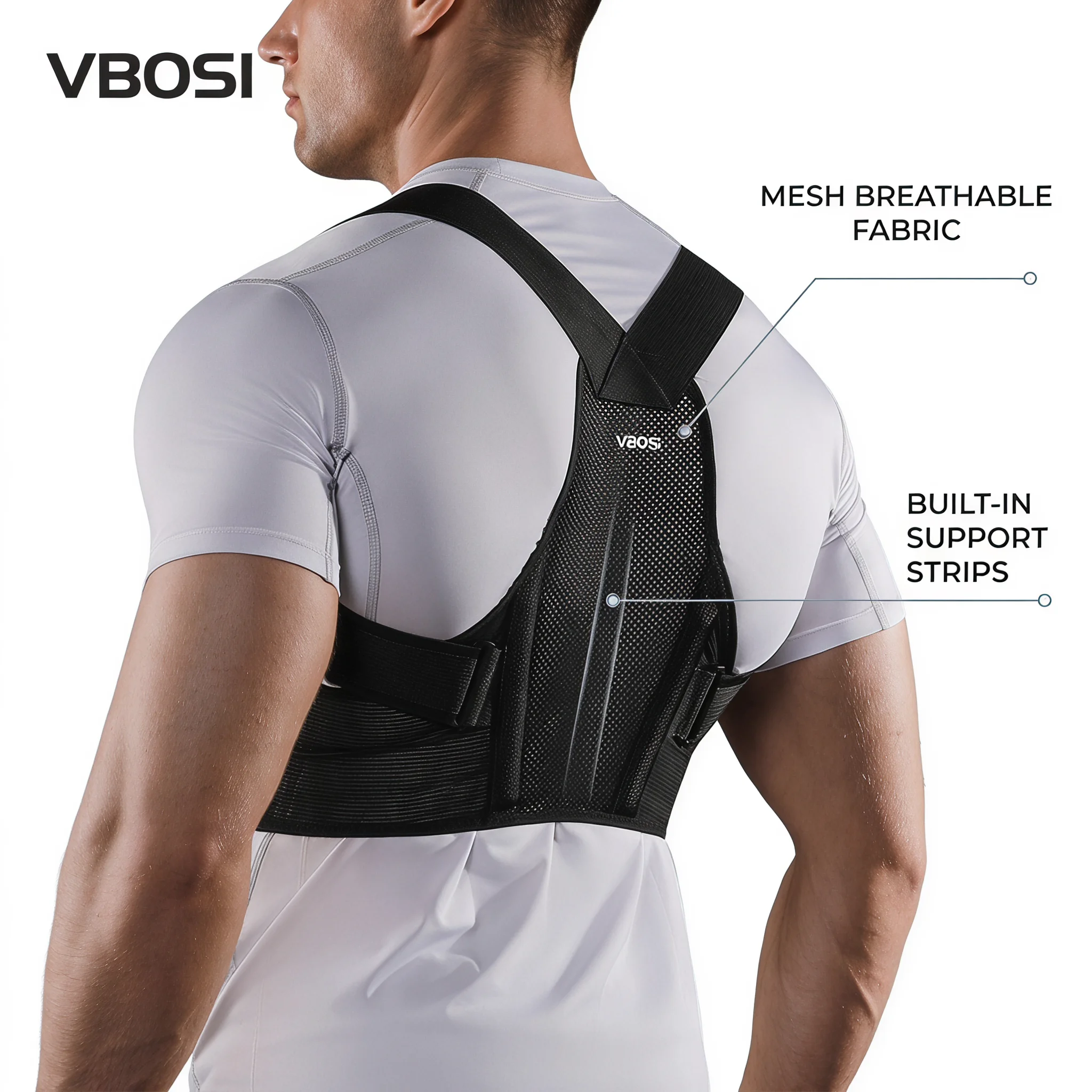 VBOSI Adjustable Posture Corre - Posture Corrector Back ulasan dan harga