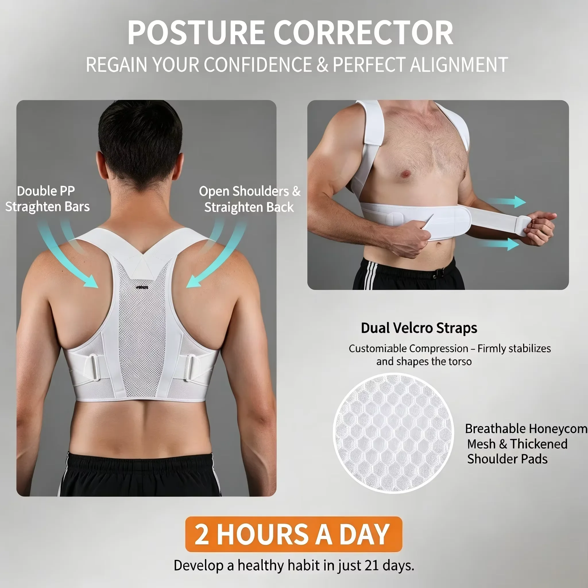 VBOSI Adjustable Posture Corre - Posture Corrector Back ulasan dan harga